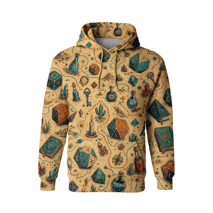 Mystic Dice AOP Apparel - Celestial Fantasy RPG Pattern