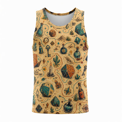 Mystic Dice AOP Apparel - Celestial Fantasy RPG Pattern