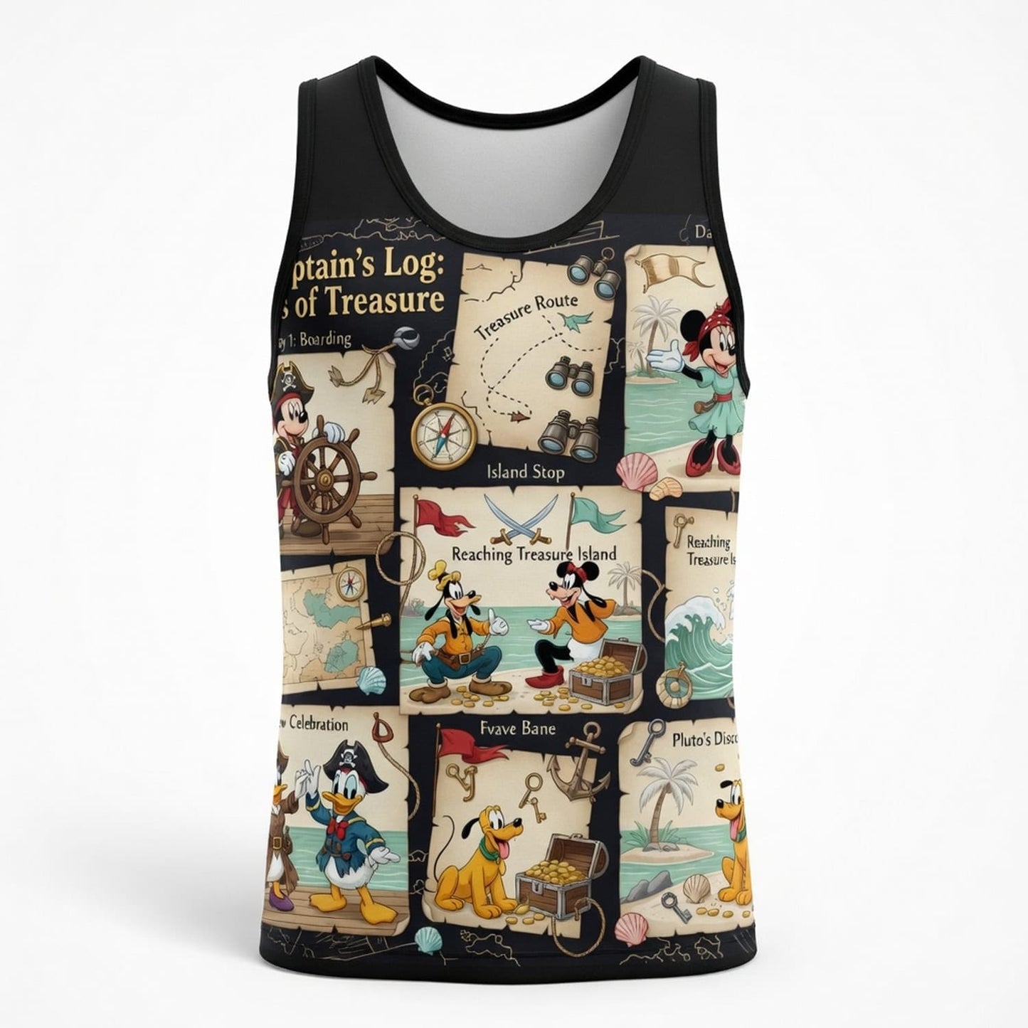 Pirate Treasure AOP T-Shirt - Mouse Friends Adventure Apparel