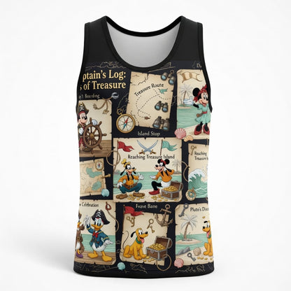 Pirate Treasure AOP T-Shirt - Mouse Friends Adventure Apparel