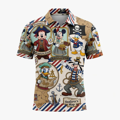 Adventure Crew Mouse Duck Silly Dog Pirate AOP Apparel
