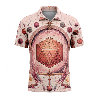 Celestial D20 AOP T-Shirt - Mystic Fantasy RPG Streetwear