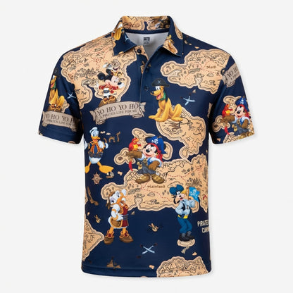 Pirate Map Adventure AOP Apparel Mouse Duck Silly Dog Pup