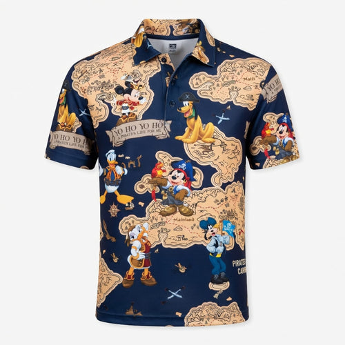 Pirate Map Adventure AOP Apparel Mouse Duck Silly Dog Pup