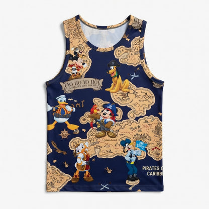 Pirate Map Adventure AOP Apparel Mouse Duck Silly Dog Pup