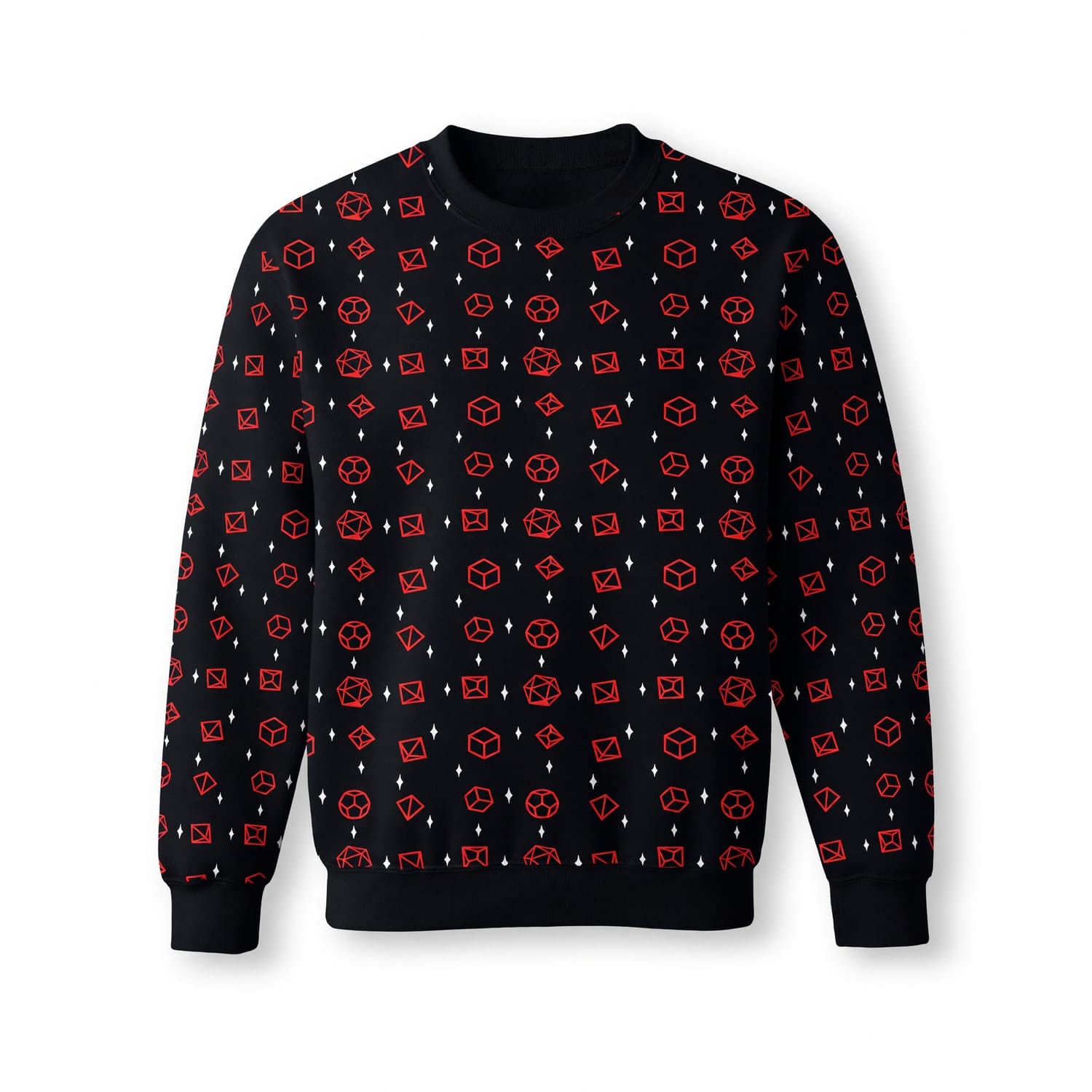 Polyhedral Dice AOP T-Shirt - Tabletop RPG Gamer Streetwear