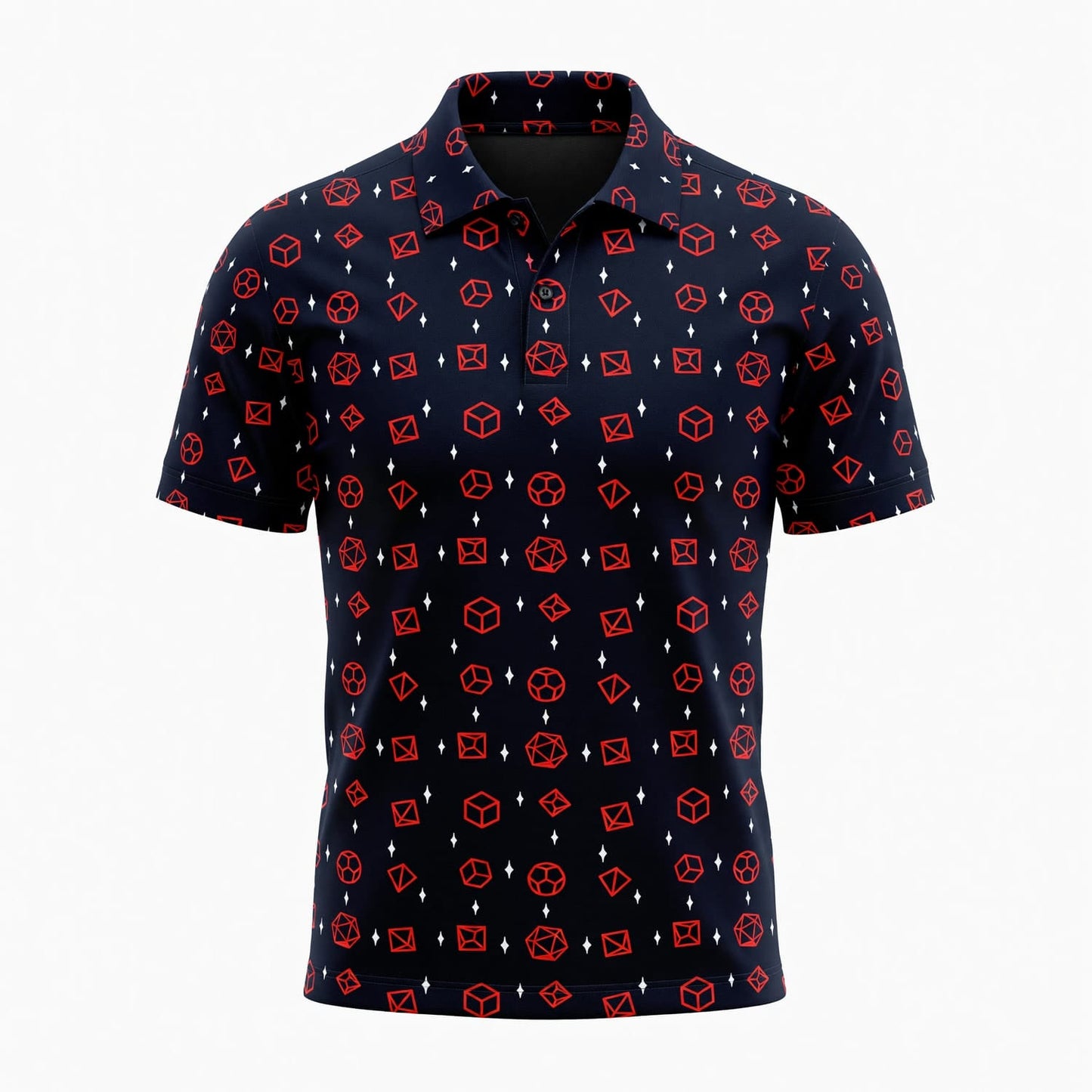 Polyhedral Dice AOP T-Shirt - Tabletop RPG Gamer Streetwear
