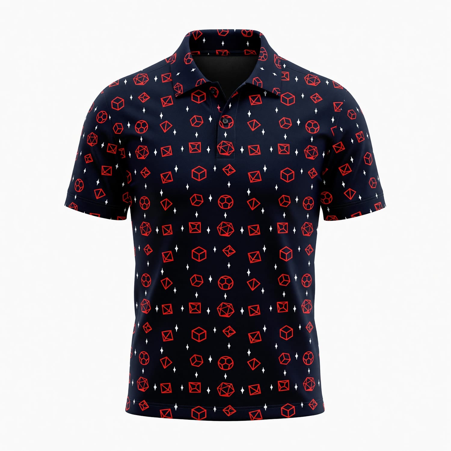 Polyhedral Dice AOP T-Shirt - Tabletop RPG Gamer Streetwear