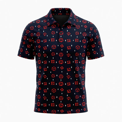 Polyhedral Dice AOP T-Shirt - Tabletop RPG Gamer Streetwear