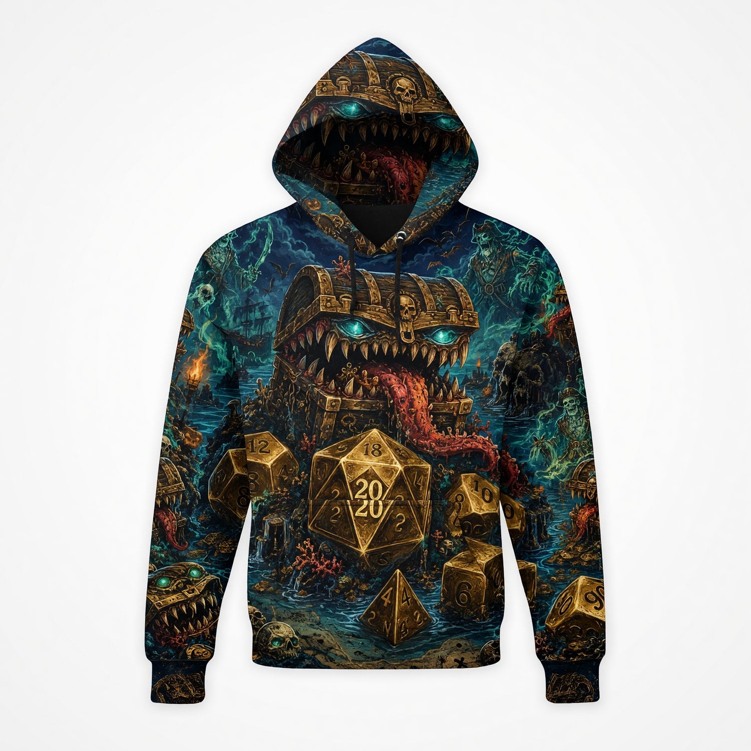Pirate Mimic Chest T-Shirt - Fantasy Dice RPG Streetwear