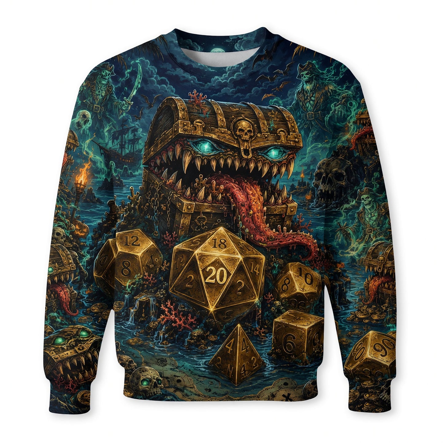 Pirate Mimic Chest T-Shirt - Fantasy Dice RPG Streetwear