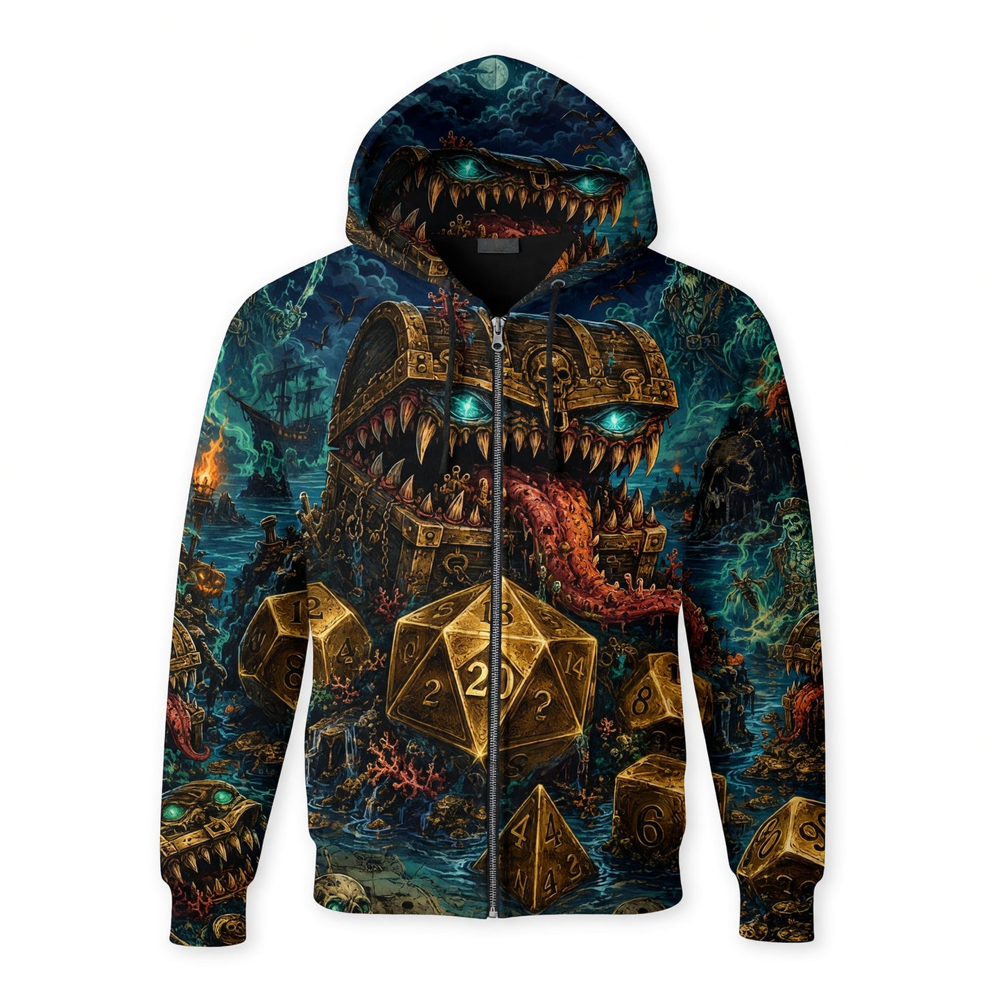 Pirate Mimic Chest T-Shirt - Fantasy Dice RPG Streetwear