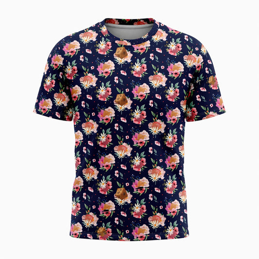 Floral Dice AOP T-Shirt - RPG Fantasy Gamer Pattern