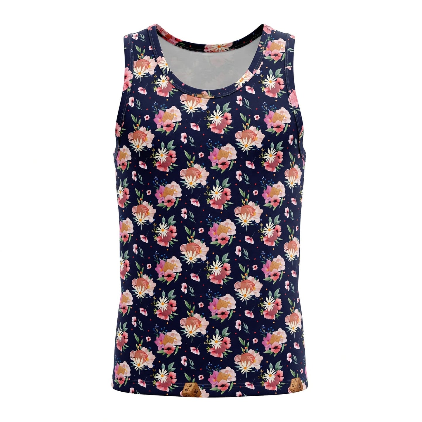Floral Dice AOP T-Shirt - RPG Fantasy Gamer Pattern