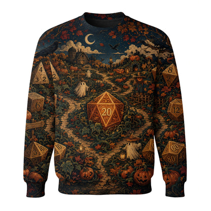 Halloween Dice AOP T-Shirt - Spooky RPG Fantasy Streetwear