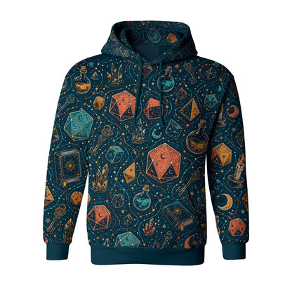 Dice Magic AOP T-Shirt - Fantasy RPG Mystic Pattern