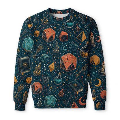 Dice Magic AOP T-Shirt - Fantasy RPG Mystic Pattern
