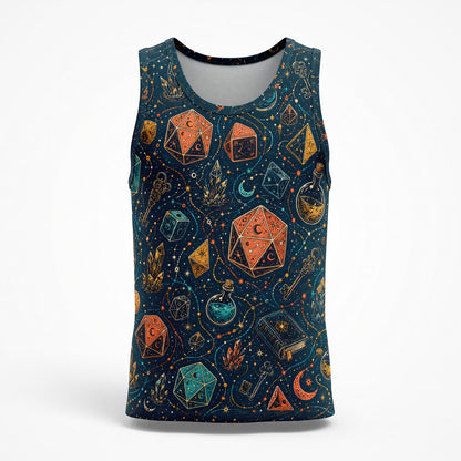 Dice Magic AOP T-Shirt - Fantasy RPG Mystic Pattern