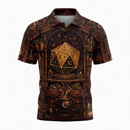 Fantasy Dungeon D20 Dice T-Shirt - Mystic Alchemy Fantasy Apparel