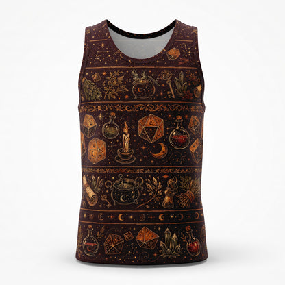 Witchcraft Dice AOP Apparel - Mystic Fantasy RPG Pattern