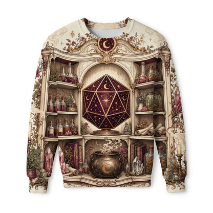 Celestial D20 Apothecary AOP T-Shirt - Mystic Fantasy RPG Apparel
