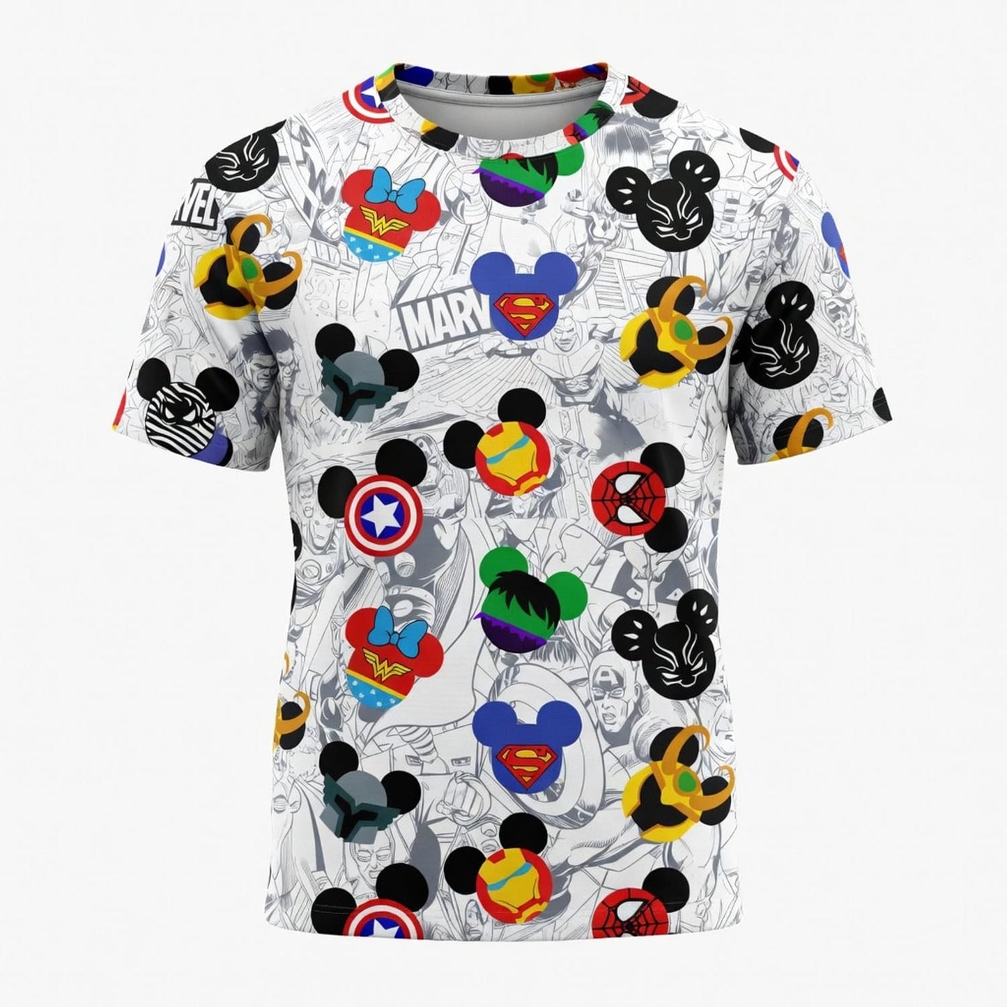 Superhero Icons Mouse AOP Apparel