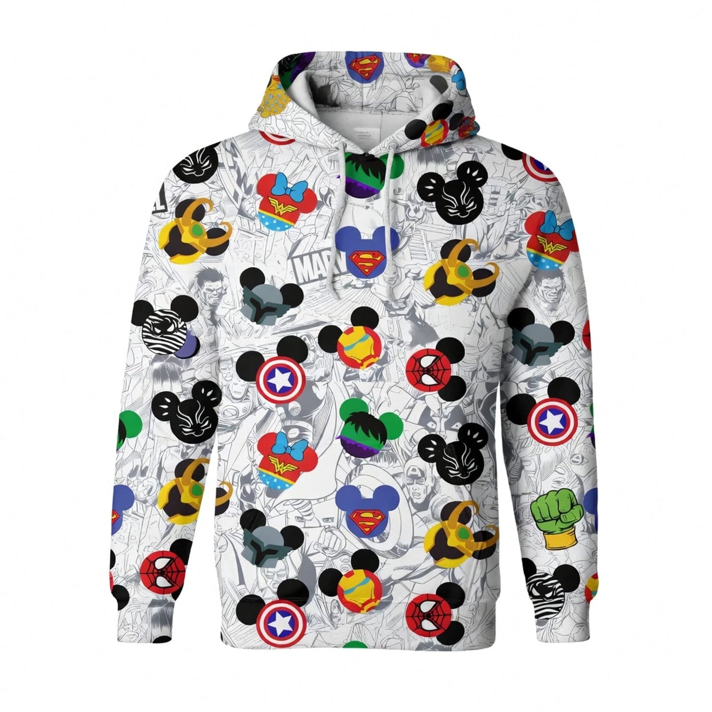 Superhero Icons Mouse AOP Apparel