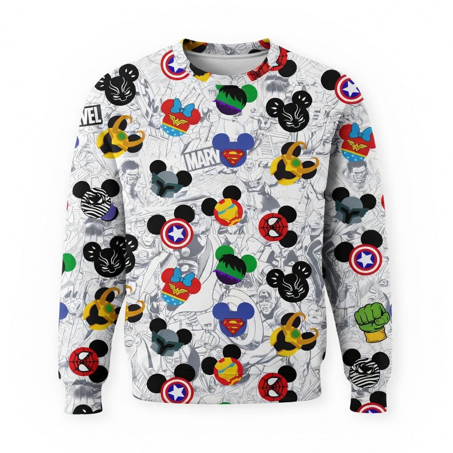Superhero Icons Mouse AOP Apparel