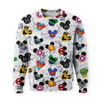 Superhero Icons Mouse AOP Apparel