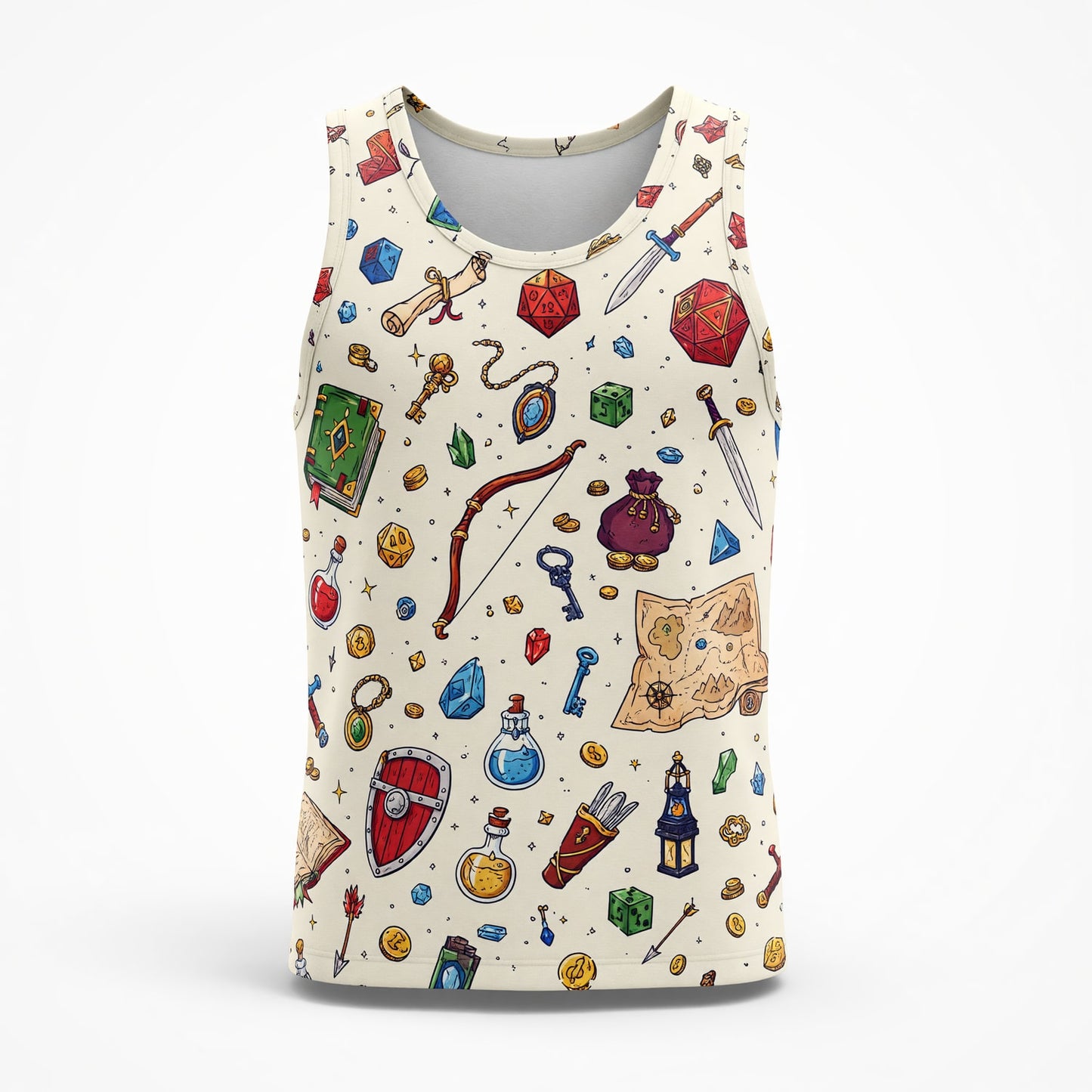 Fantasy Dungeon Fantasy AOP Apparel - Tabletop RPG Pattern