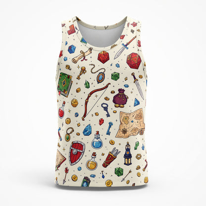 Fantasy Dungeon Fantasy AOP Apparel - Tabletop RPG Pattern