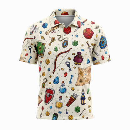 Fantasy Dungeon Fantasy AOP Apparel - Tabletop RPG Pattern