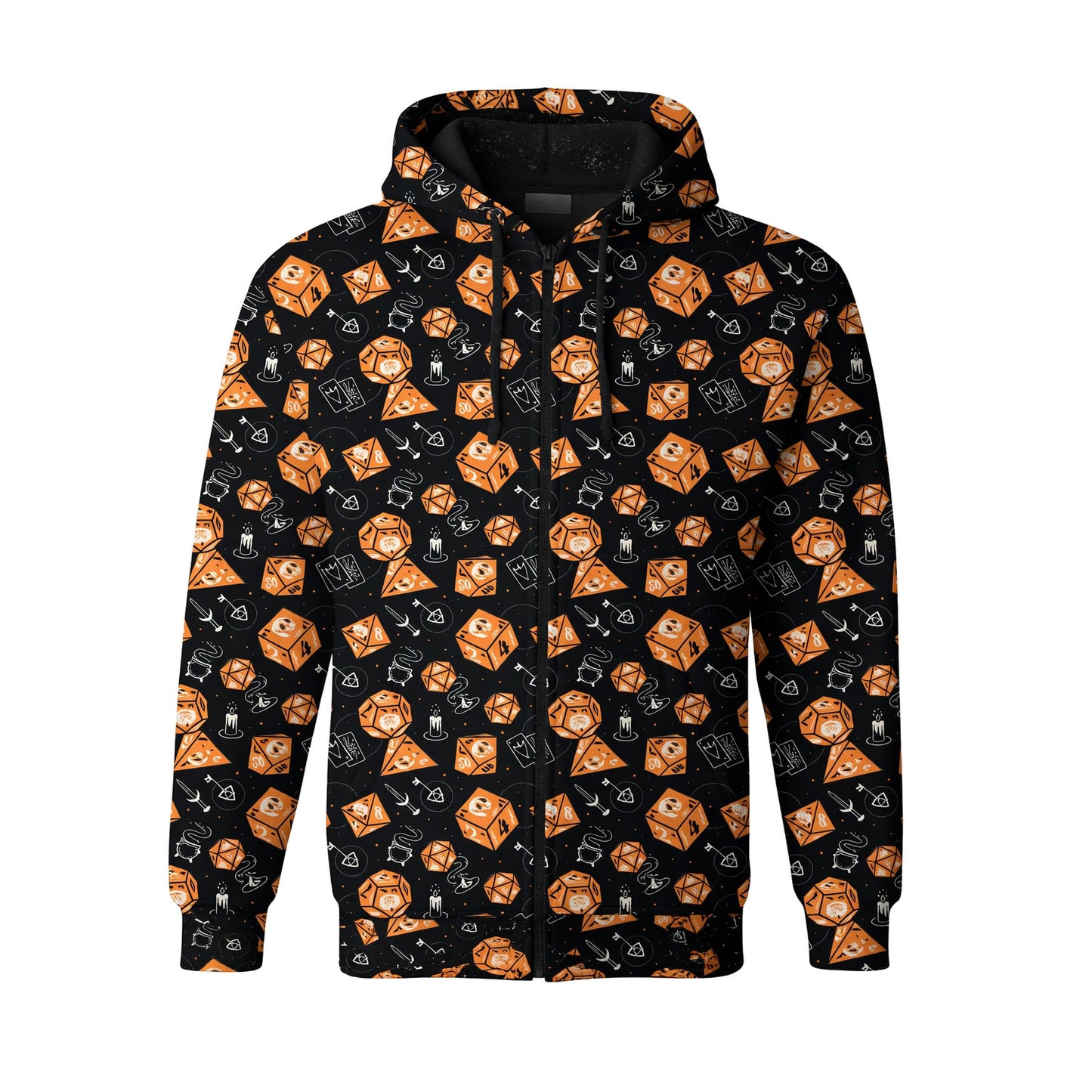 Skull Dice AOP T-Shirt - Dark Fantasy RPG Gamer Streetwear
