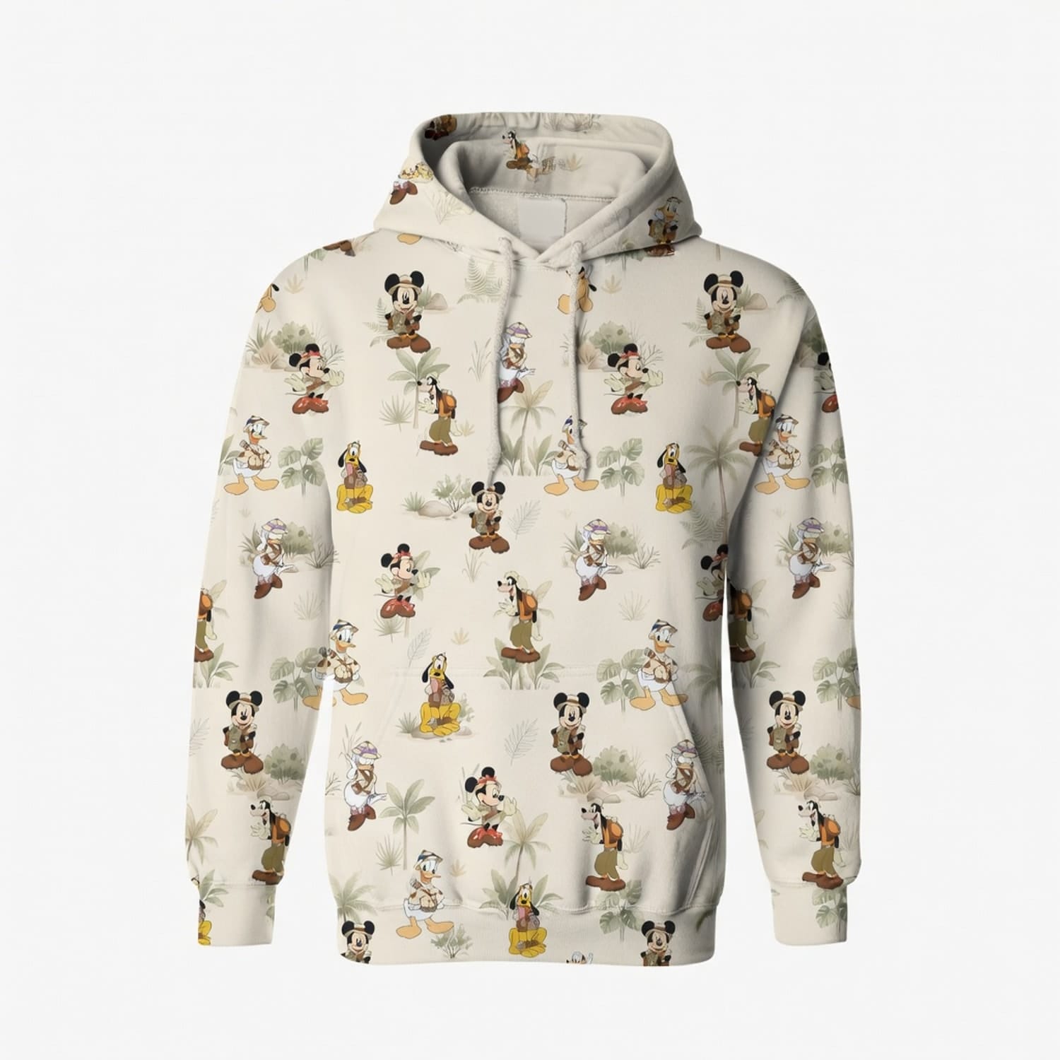 Safari AOP T-Shirt - Mouse Duck Silly Dog Jungle Explorer Pattern