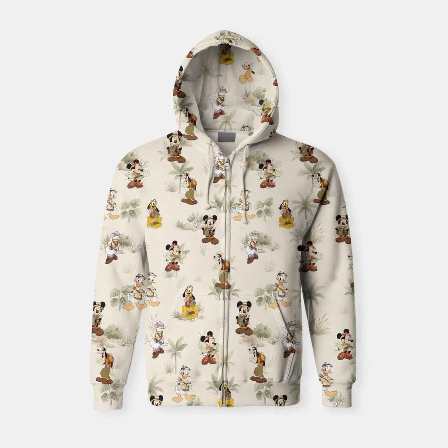 Safari AOP T-Shirt - Mouse Duck Silly Dog Jungle Explorer Pattern