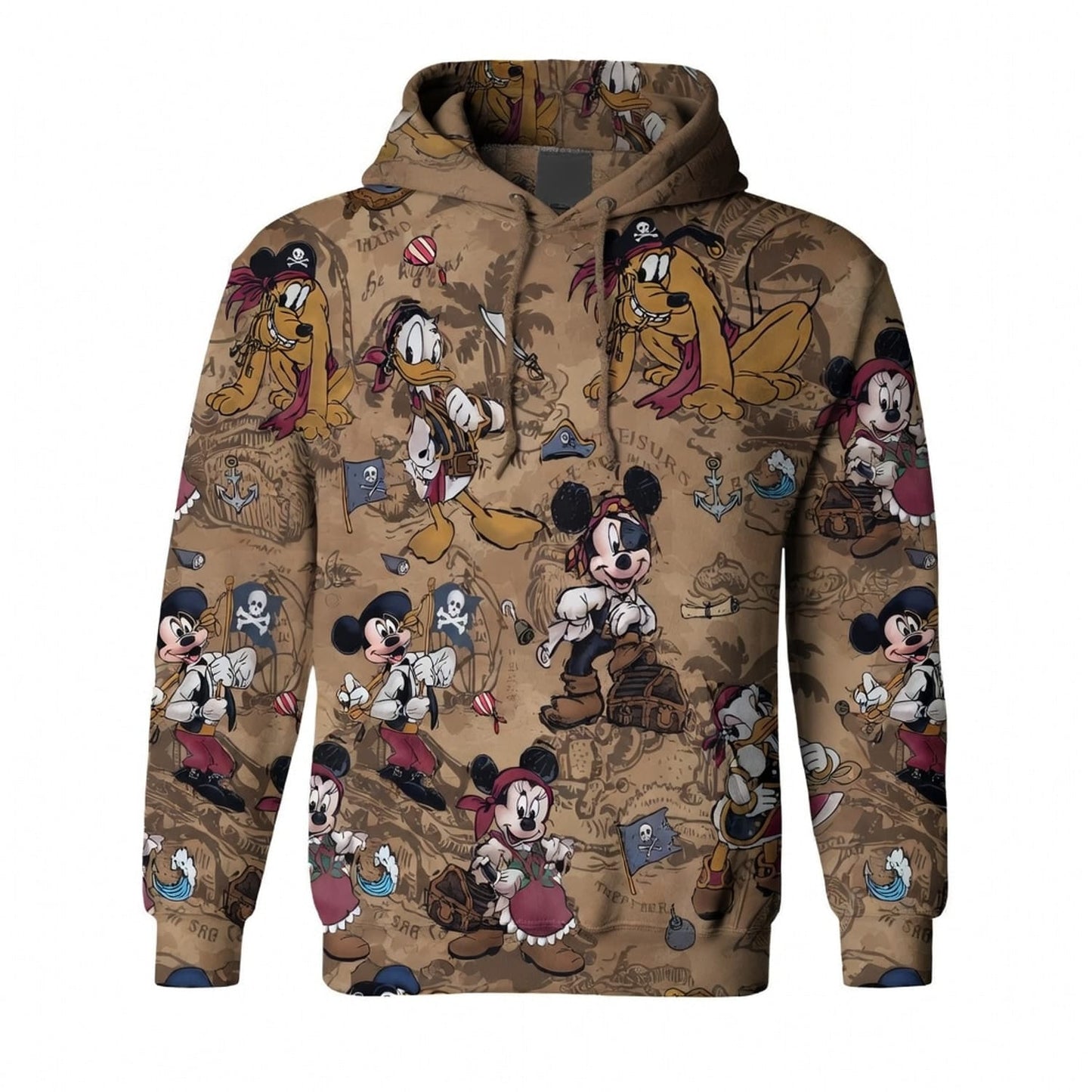 Pirate Treasure Map Adventure AOP Apparel