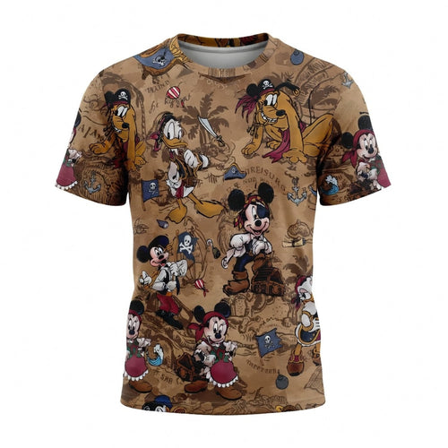 Pirate Treasure Map Adventure AOP Apparel