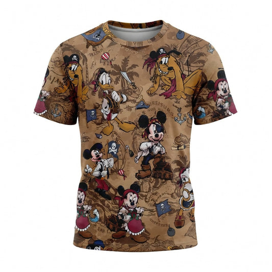 Pirate Treasure Map Adventure AOP Apparel