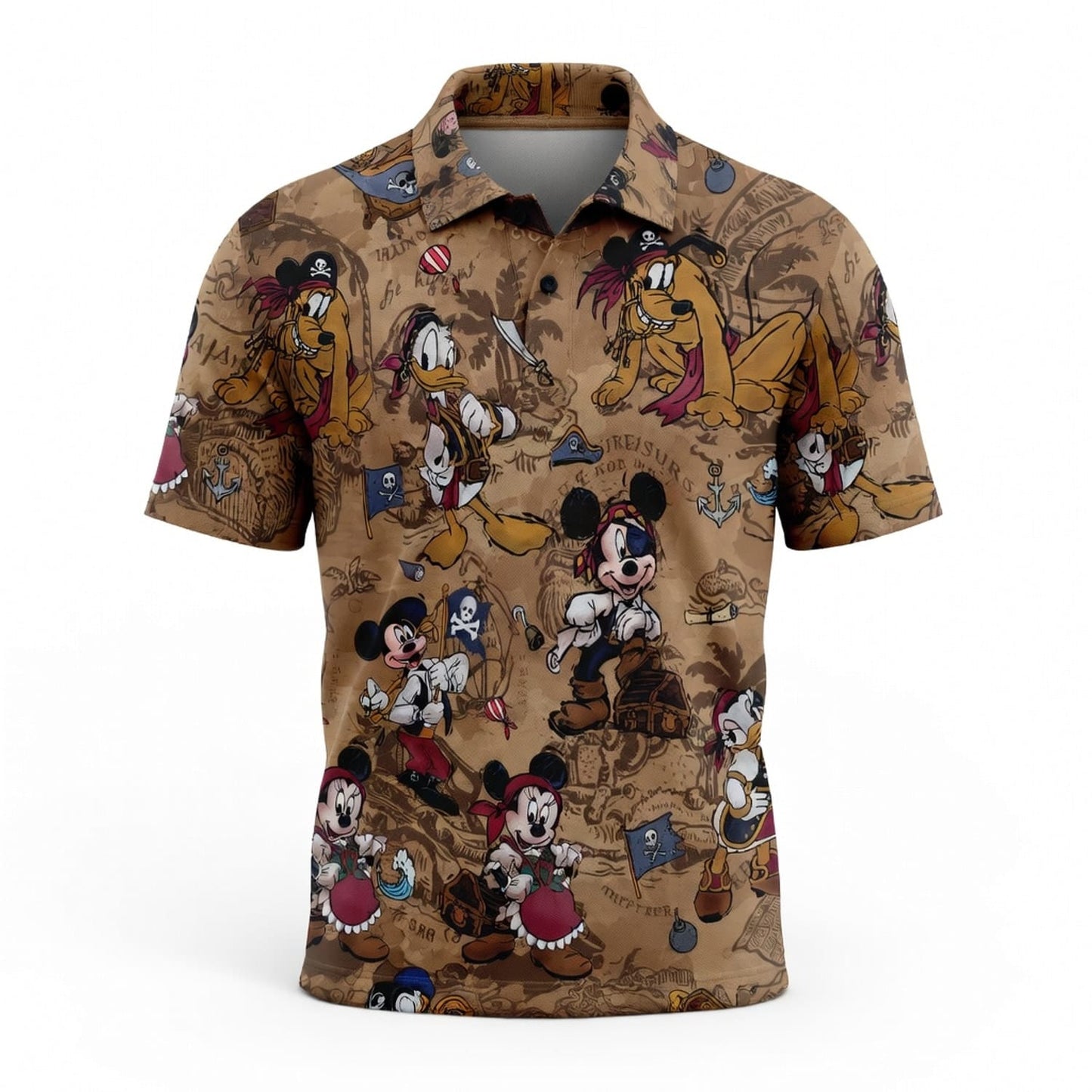 Pirate Treasure Map Adventure AOP Apparel