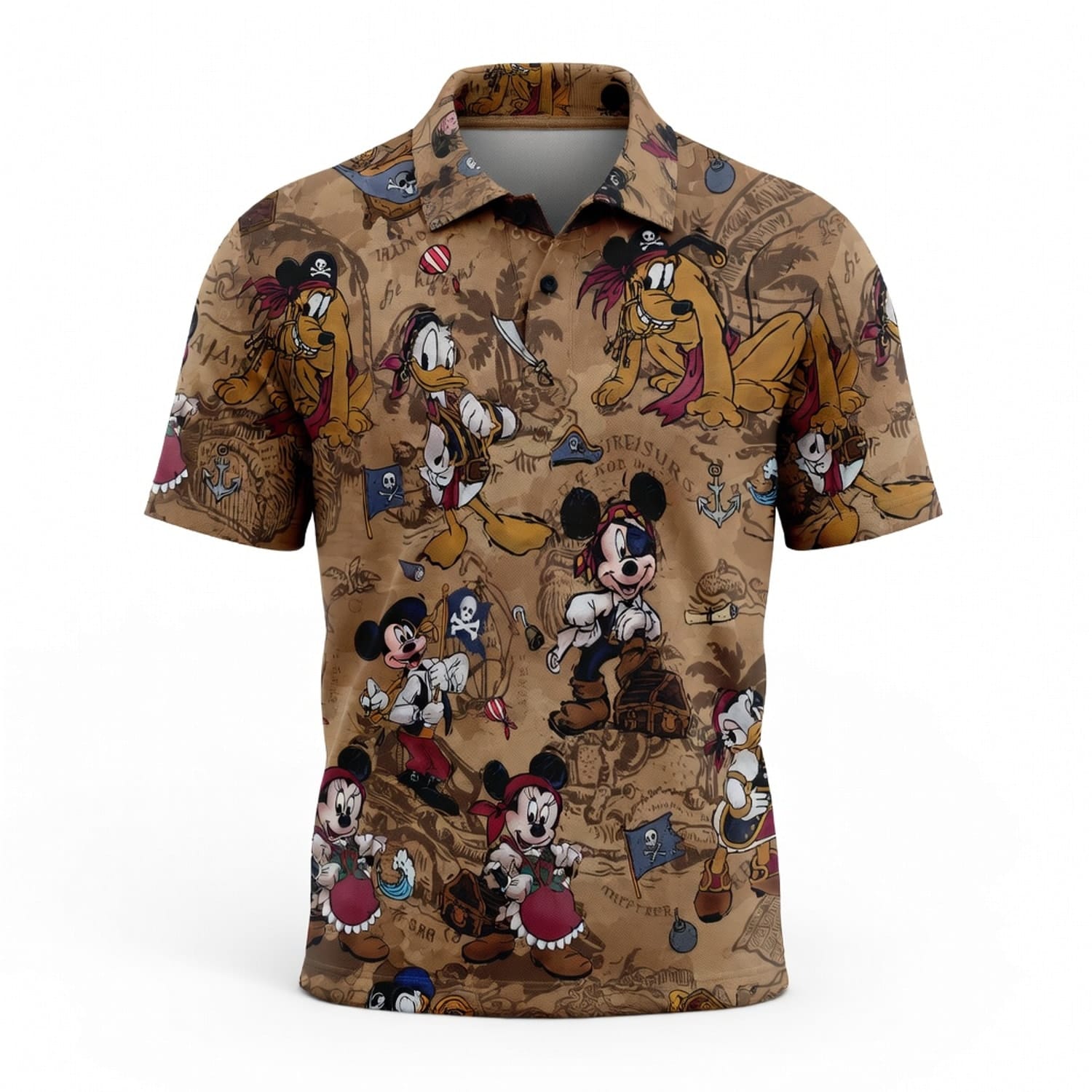 Pirate Treasure Map Adventure AOP Apparel