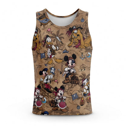 Pirate Treasure Map Adventure AOP Apparel