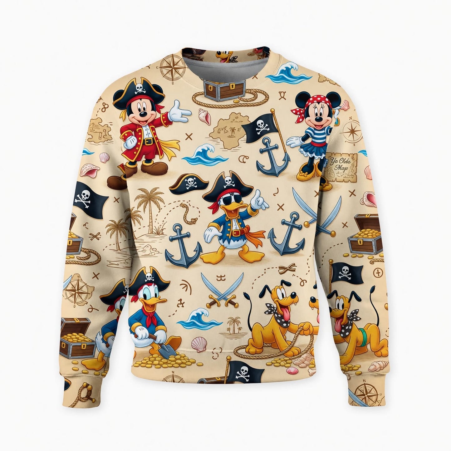 Mouse Pirate AOP T-Shirt - Cartoon Adventure Streetwear