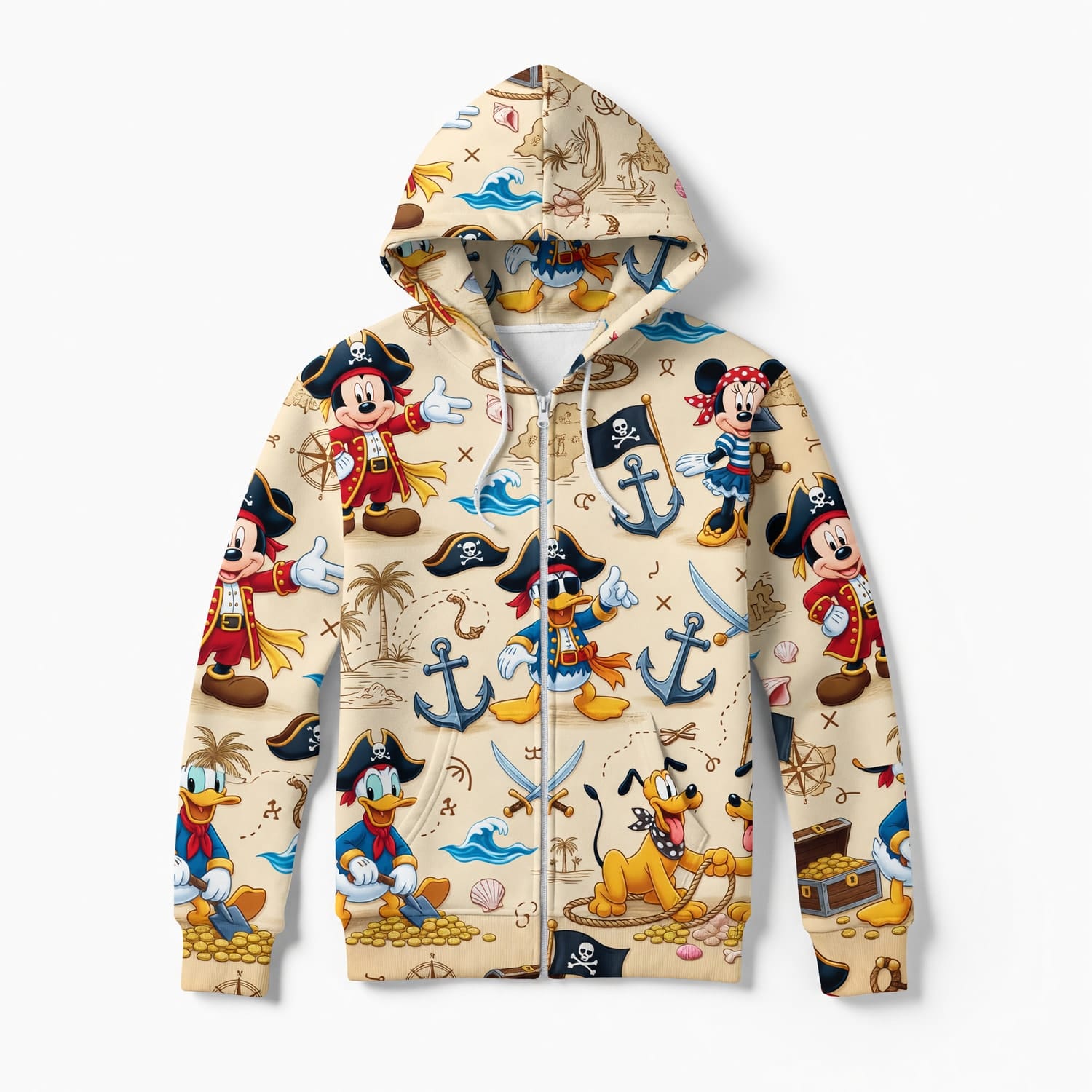Mouse Pirate AOP T-Shirt - Cartoon Adventure Streetwear