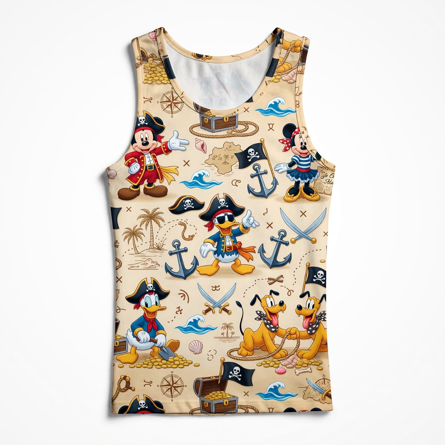 Mouse Pirate AOP T-Shirt - Cartoon Adventure Streetwear