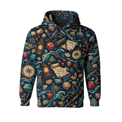 Pirate Dice AOP Apparel - Nautical RPG Treasure Pattern