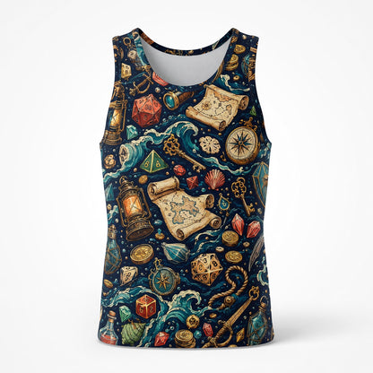 Pirate Dice AOP Apparel - Nautical RPG Treasure Pattern