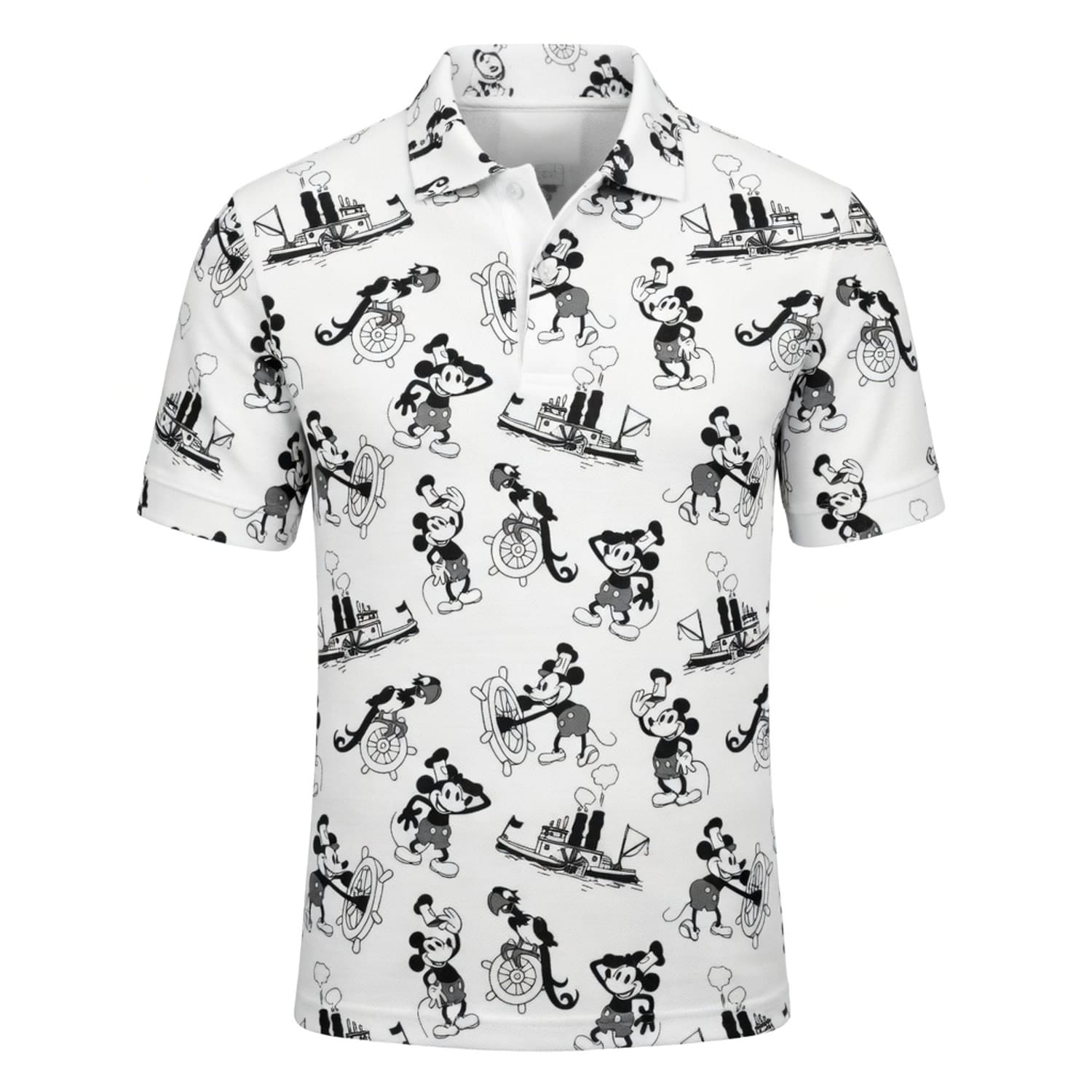 Vintage Steamboat AOP Apparel Mouse Classic Cartoon