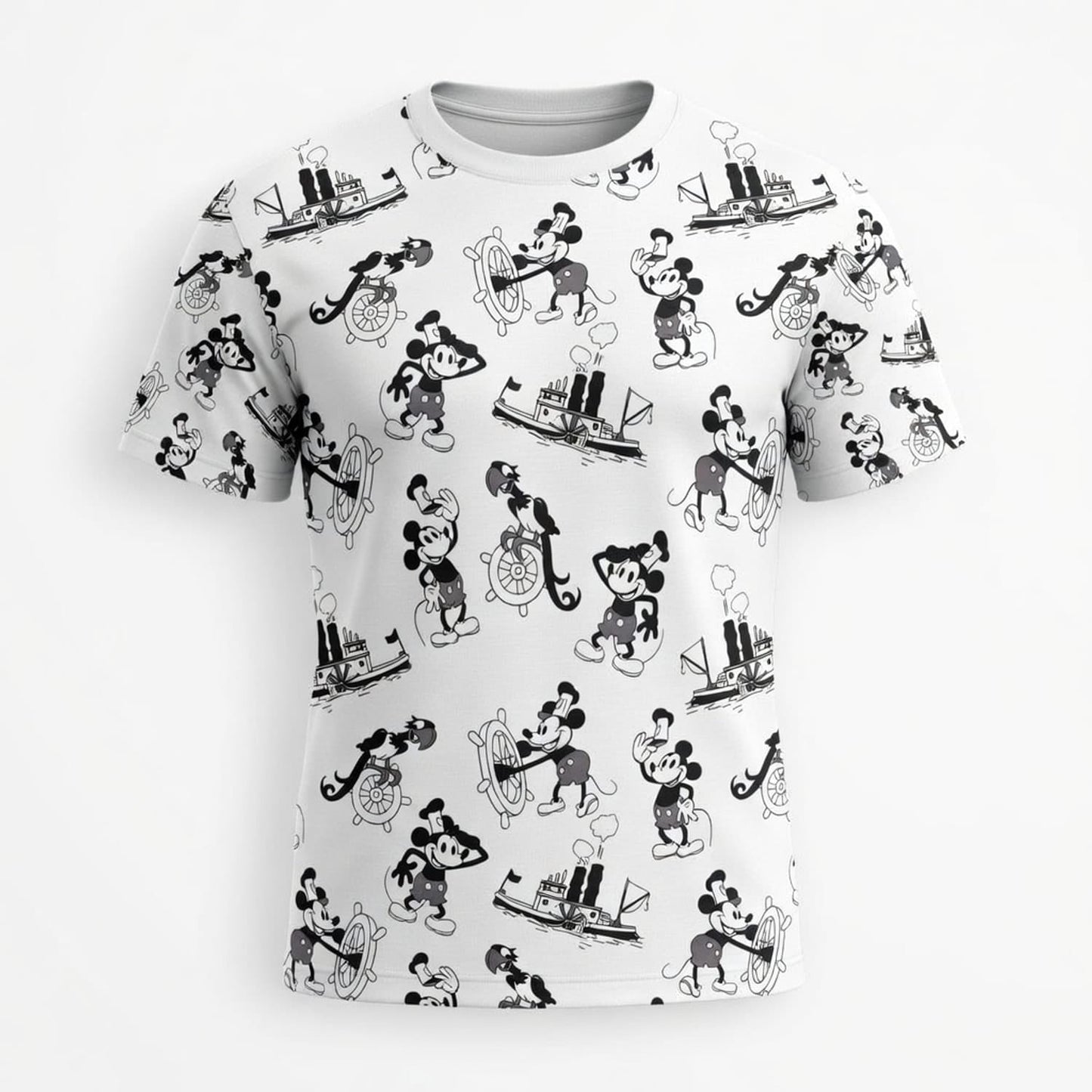 Vintage Steamboat AOP Apparel Mouse Classic Cartoon