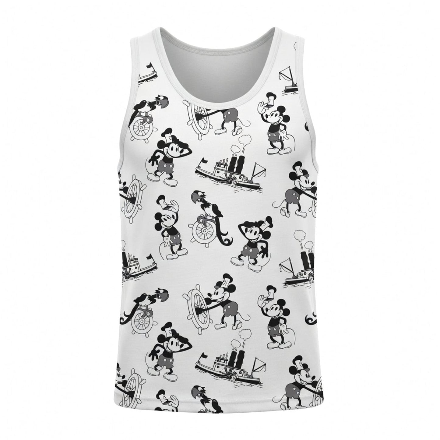 Vintage Steamboat AOP Apparel Mouse Classic Cartoon