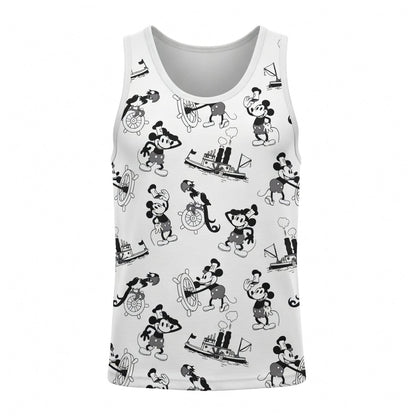 Vintage Steamboat AOP Apparel Mouse Classic Cartoon